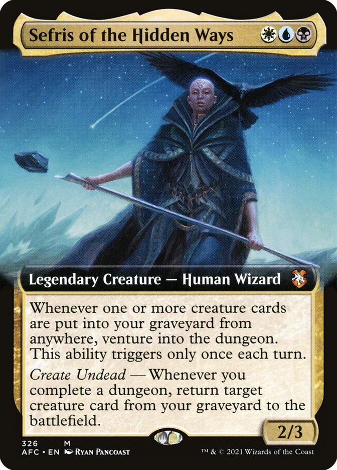 Sefris of the Hidden Ways Extended Art 326 (Commander: Adventures in the Forgotten Realms)  | Good Games Adelaide SA