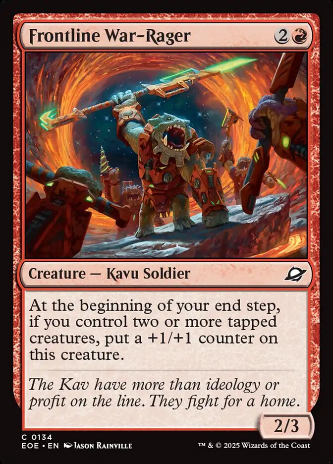 Frontline War-Rager 134 (Edge of Eternities)  - Foil | Good Games Adelaide SA