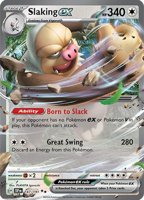 Slaking ex 147/191 (SV08: Surging Sparks)  - Holofoil | Good Games Adelaide SA