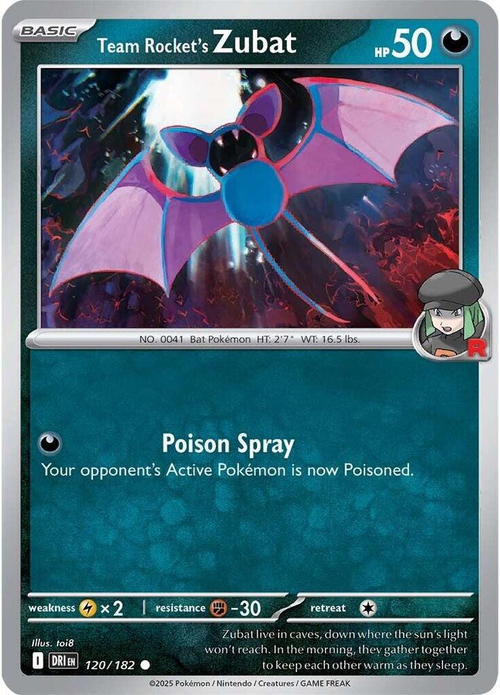 Team Rocket's Zubat 120/182 (SV10: Destined Rivals)  | Good Games Adelaide SA