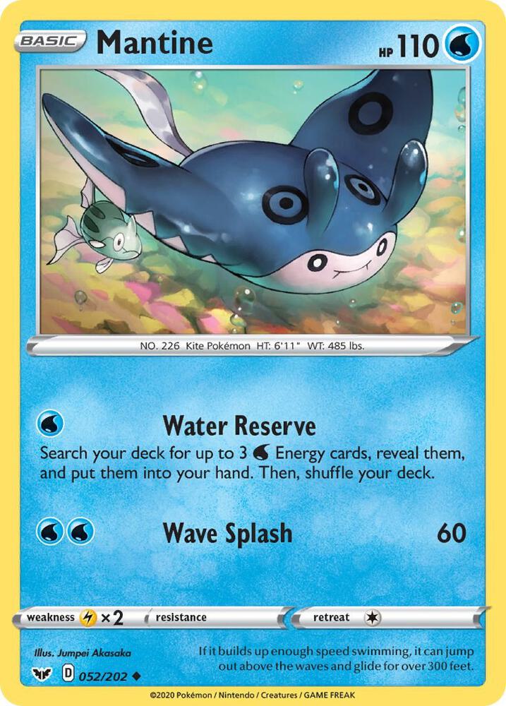 Mantine 052/202 (SWSH01: Sword & Shield Base Set)  | Good Games Adelaide SA