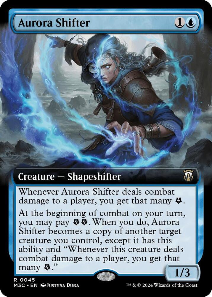 Aurora Shifter 45/411 (Commander: Modern Horizons 3)  - Extended Art Ripple Foil | Good Games Adelaide SA