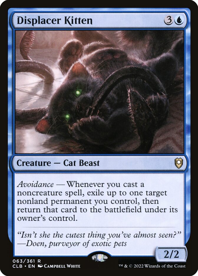 Displacer Kitten 63 (Commander Legends: Battle for Baldur's Gate)  - Foil | Good Games Adelaide SA