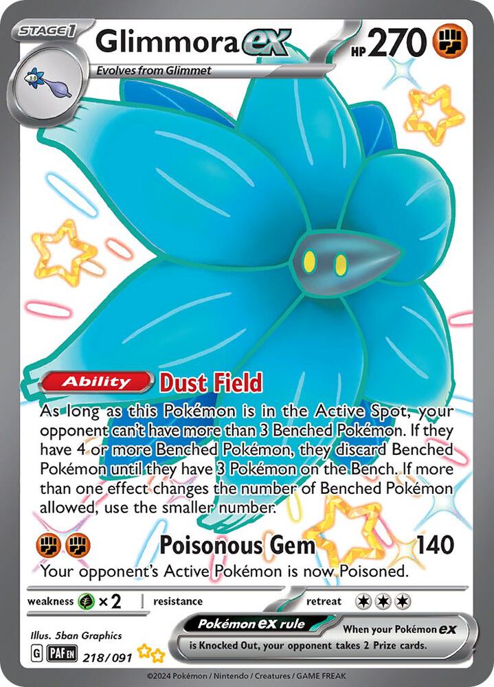 Glimmora ex 218/091 (SV: Paldean Fates)  - Holofoil | Good Games Adelaide SA