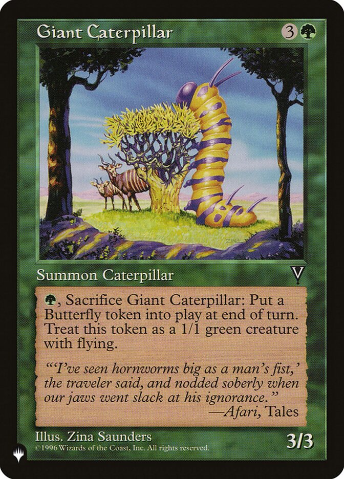 Giant Caterpillar  (The List Reprints)  | Good Games Adelaide SA