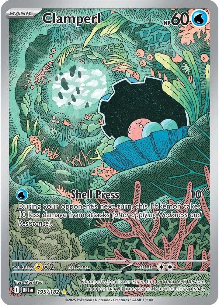 Clamperl 195/182 (SV10: Destined Rivals)  - Holofoil | Good Games Adelaide SA