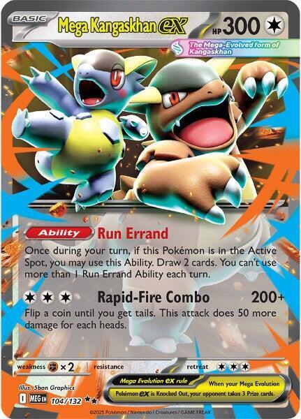 Mega Kangaskhan ex 104/132 (ME01: Mega Evolution)  - Holofoil | Good Games Adelaide SA