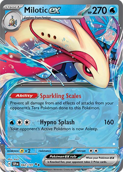 Milotic ex 042/191 (SV08: Surging Sparks)  - Holofoil | Good Games Adelaide SA