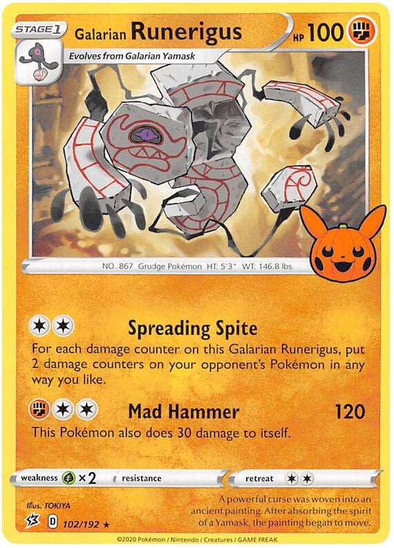 Galarian Runerigus 102/192 (Trick or Trade BOOster Bundle 2023)  | Good Games Adelaide SA