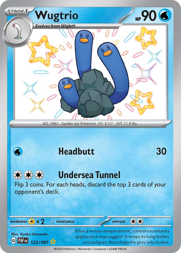 Wugtrio 122/091 (SV: Paldean Fates)  - Holofoil | Good Games Adelaide SA