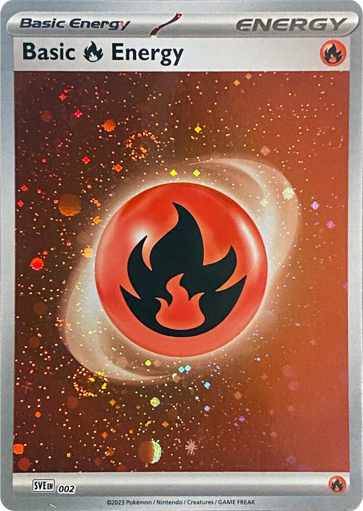 Basic Fire Energy 002 (SVE: Scarlet & Violet Energies)  - Holofoil | Good Games Adelaide SA
