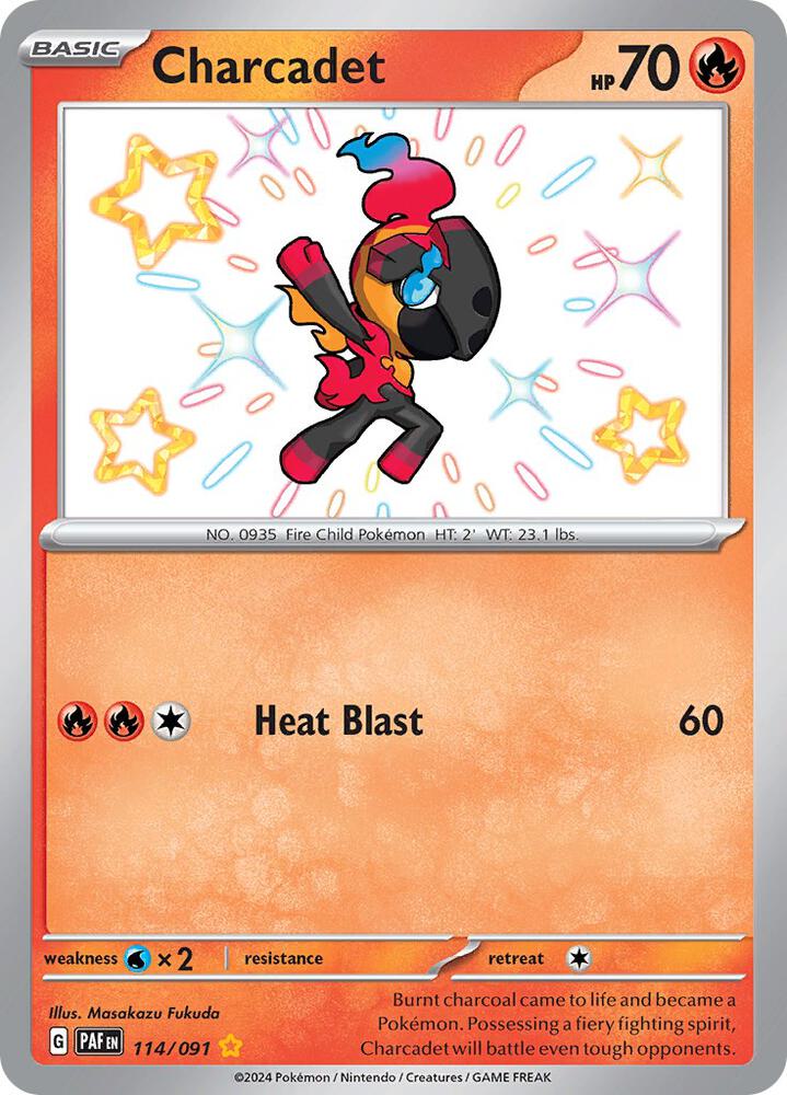 Charcadet 114/091 (SV: Paldean Fates)  - Holofoil | Good Games Adelaide SA