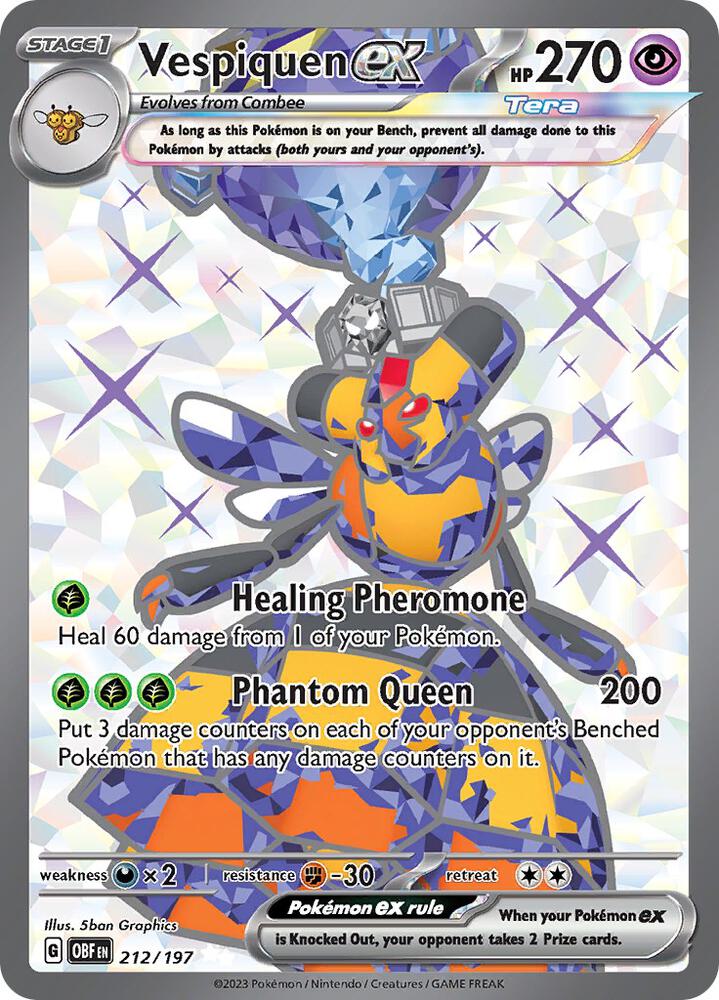Vespiquen ex 212/197 (SV03: Obsidian Flames)  - Holofoil | Good Games Adelaide SA