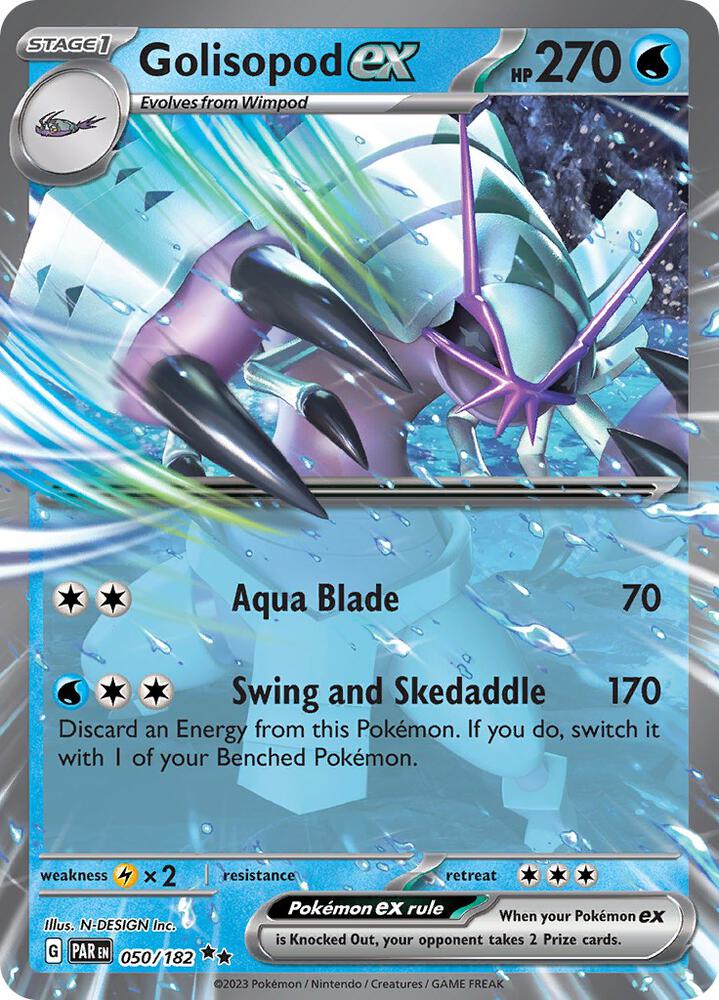 Golisopod ex 050/182 (SV04: Paradox Rift)  - Holofoil | Good Games Adelaide SA