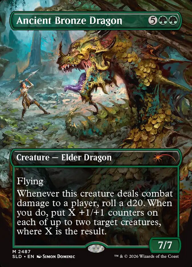 Ancient Bronze Dragon 2487 (Secret Lair Drop Series)  - Foil | Good Games Adelaide SA