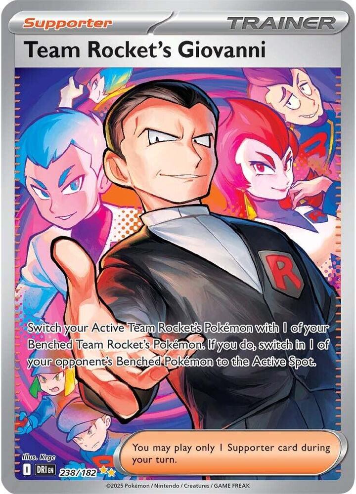 Team Rocket's Giovanni 238/182 (SV10: Destined Rivals)  - Holofoil | Good Games Adelaide SA