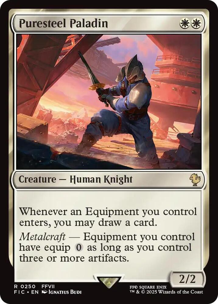 Puresteel Paladin  250 (Commander: FINAL FANTASY)  - Foil | Good Games Adelaide SA