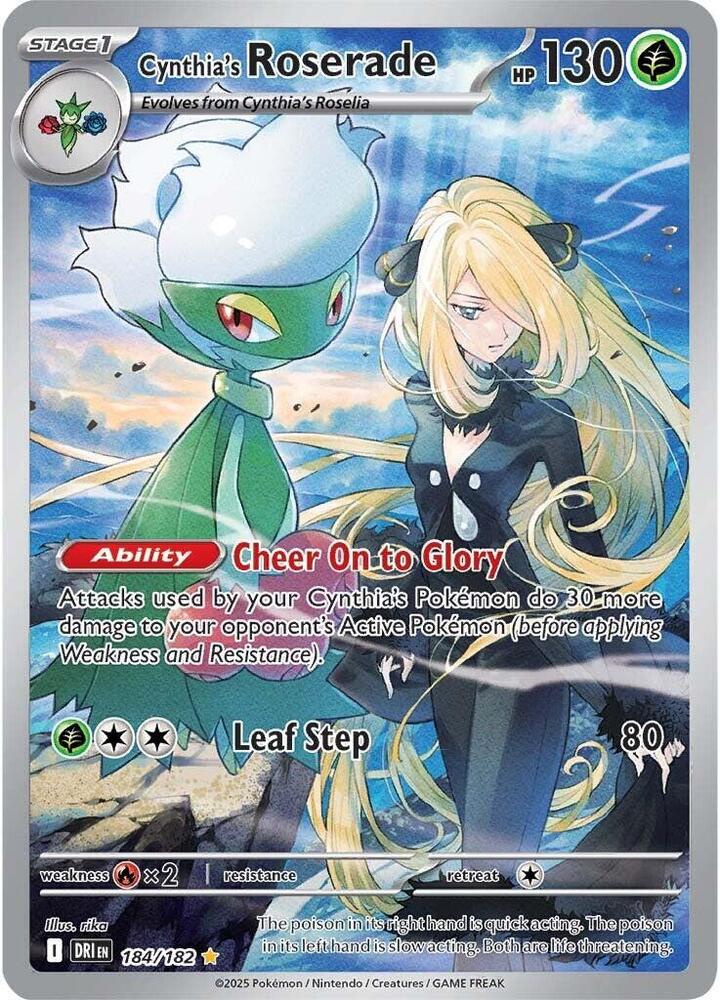 Cynthia's Roserade 184/182 (SV10: Destined Rivals)  - Holofoil | Good Games Adelaide SA