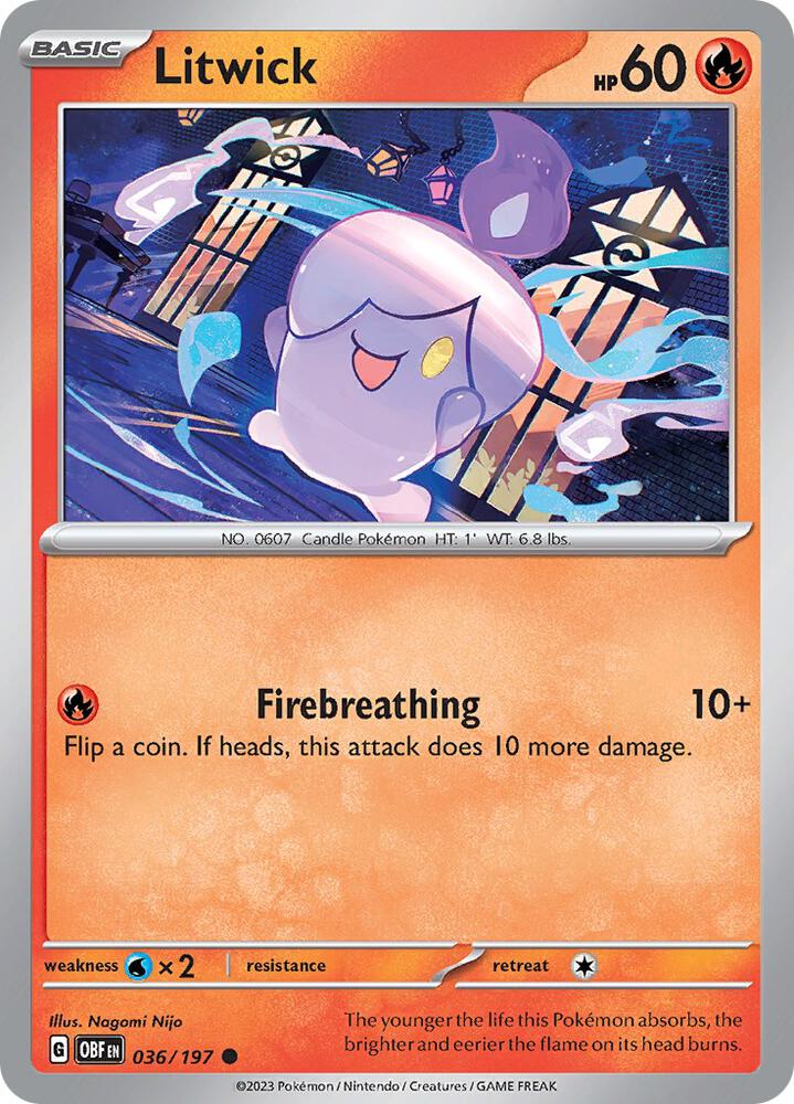 Litwick 036/197 (SV03: Obsidian Flames)  | Good Games Adelaide SA