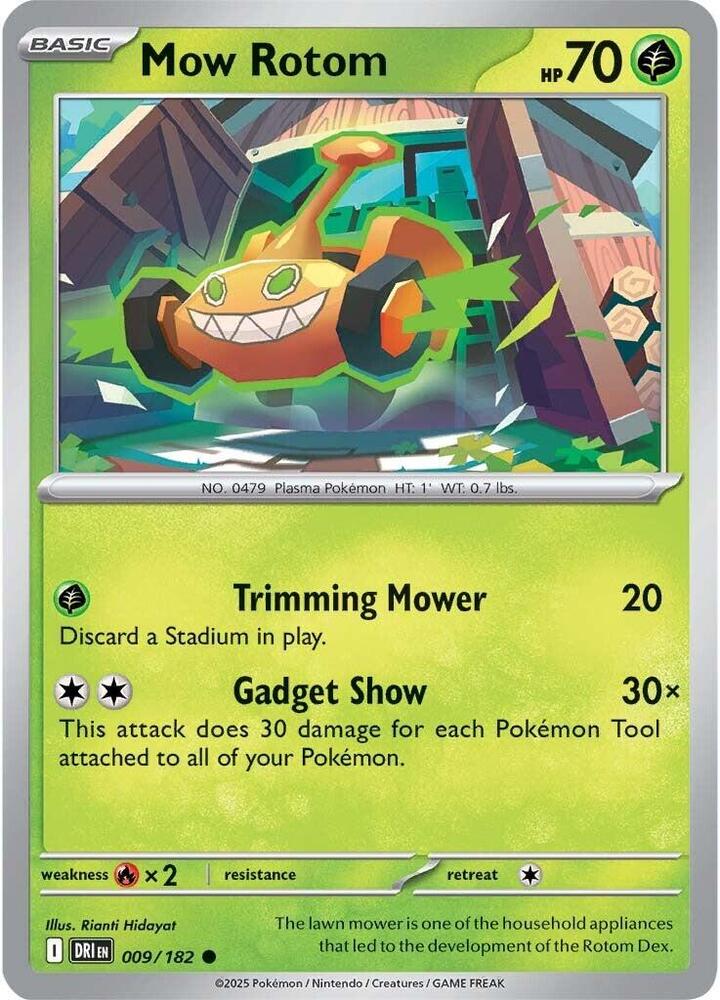 Mow Rotom 009/182 (SV10: Destined Rivals)  | Good Games Adelaide SA