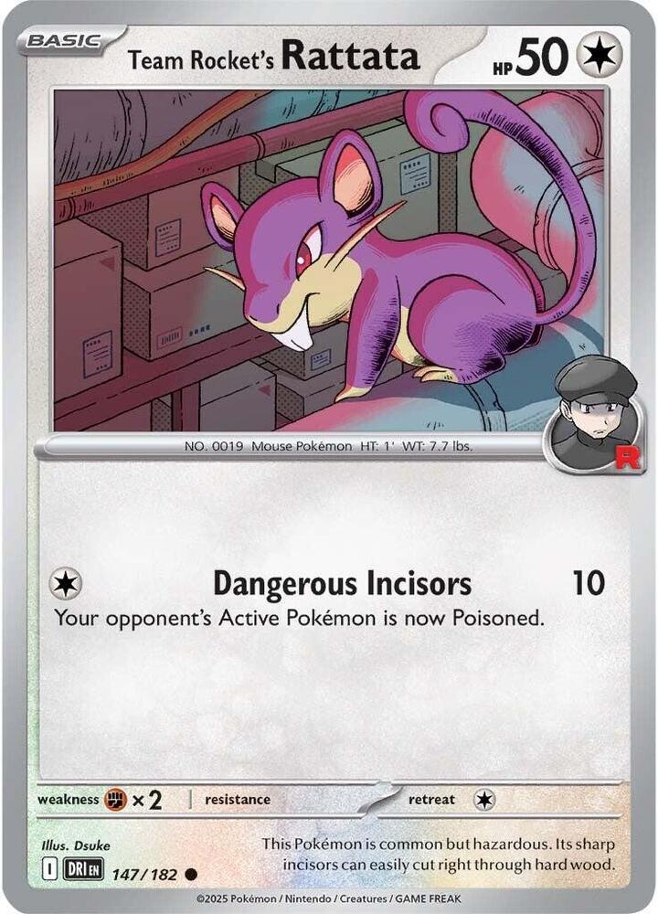 Team Rockets Rattata 147/182 (SV10: Destined Rivals)  | Good Games Adelaide SA