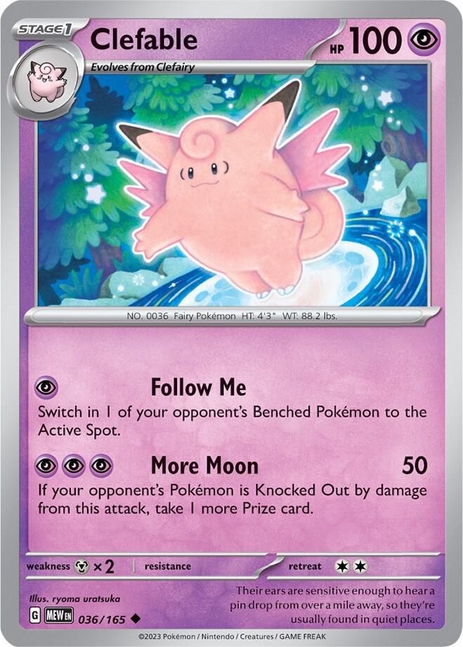 Clefable 036/165 (SV: Scarlet & Violet 151)  | Good Games Adelaide SA