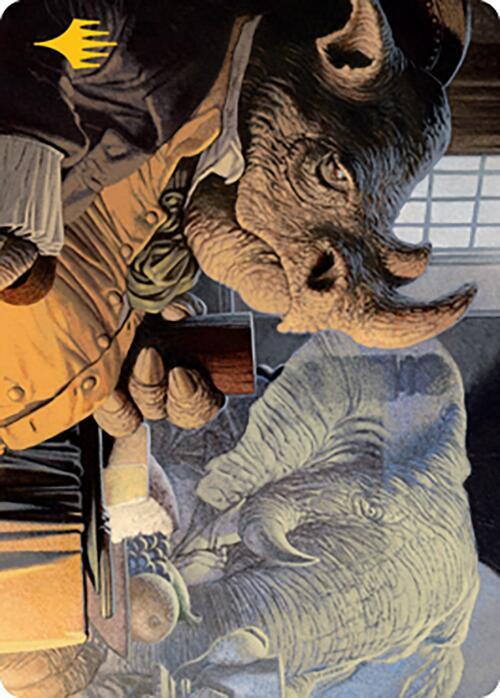 Late to Dinner Art Card Gold Stamped 3 (Art Series: Modern Horizons 2)  | Good Games Adelaide SA