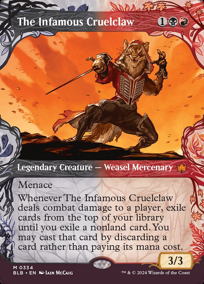 The Infamous Cruelclaw 334 (Bloomburrow)  | Good Games Adelaide SA