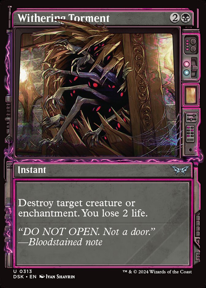 Withering Torment 313 (Duskmourn: House of Horror)  - Foil | Good Games Adelaide SA