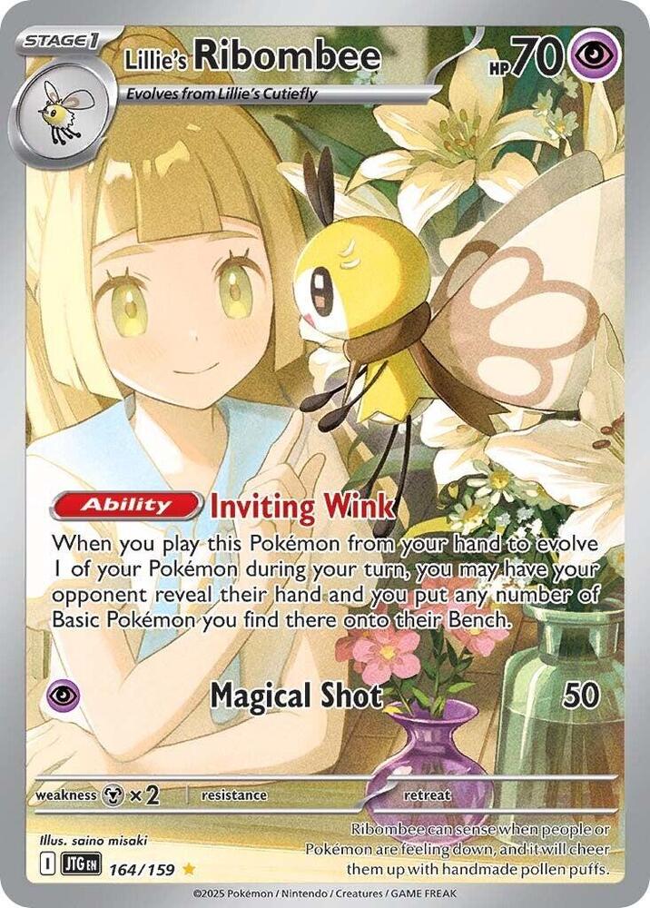 Lillie's Ribombee 164/159 (SV09: Journey Together)  - Holofoil | Good Games Adelaide SA