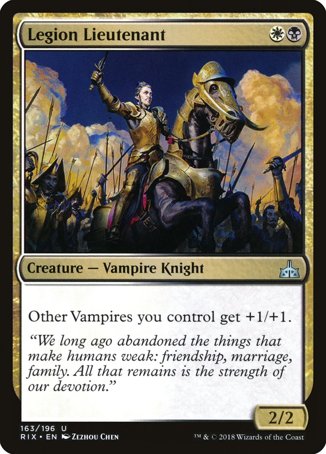 Legion Lieutenant 163 (Rivals of Ixalan)  - Foil | Good Games Adelaide SA