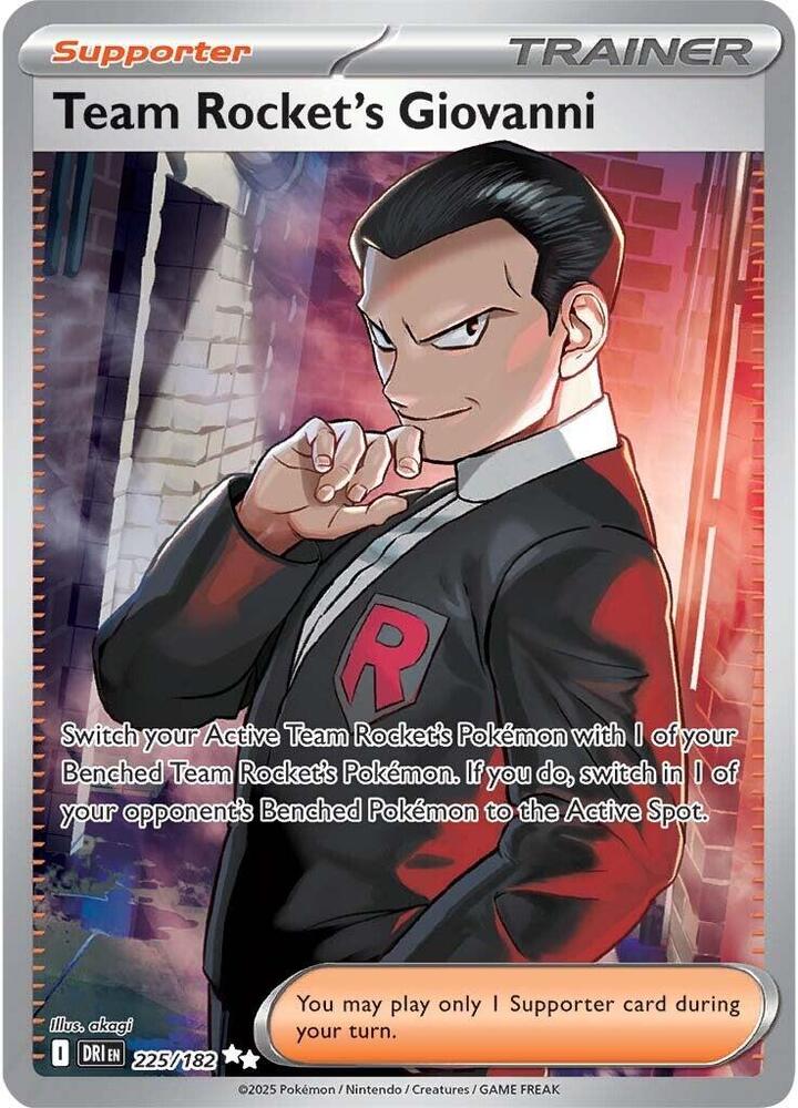 Team Rocket's Giovanni 225/182 (SV10: Destined Rivals)  - Holofoil | Good Games Adelaide SA
