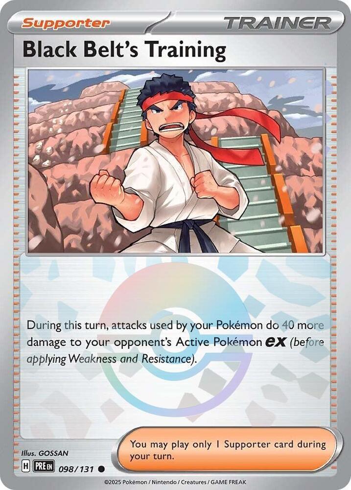 Black Belt's Training 098/131 (SV: Prismatic Evolutions)  - Holofoil | Good Games Adelaide SA