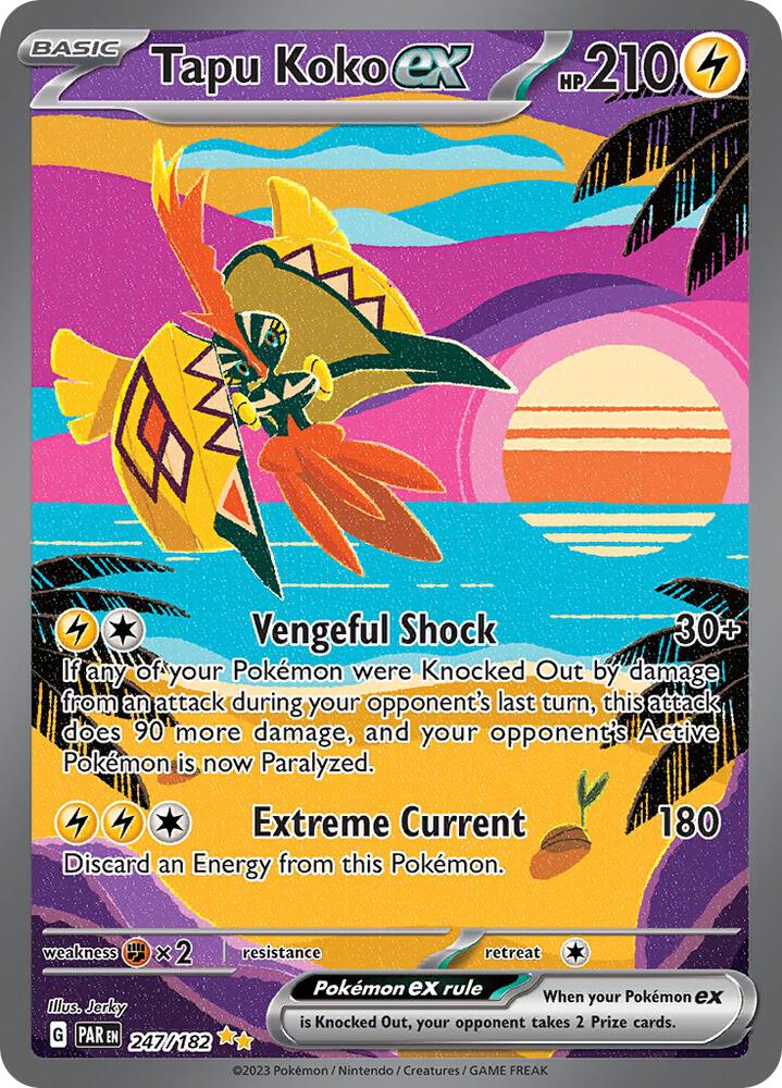 Tapu Koko ex 247/182 (SV04: Paradox Rift)  - Holofoil | Good Games Adelaide SA