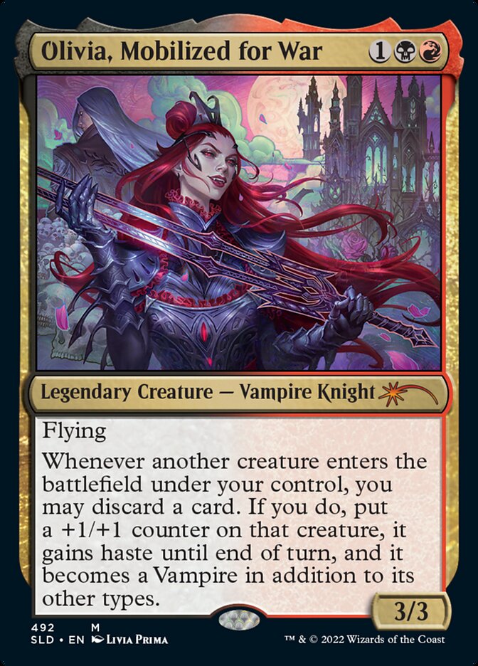 Olivia, Mobilized for War 492 (Secret Lair Drop Series)  - Foil | Good Games Adelaide SA