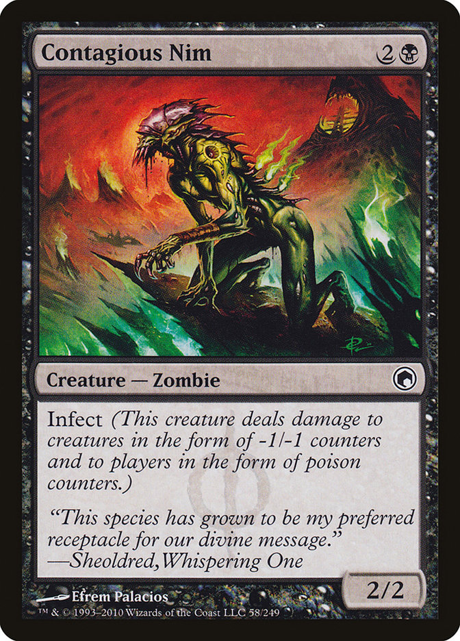 Contagious Nim 58 (Scars of Mirrodin)  - Foil | Good Games Adelaide SA