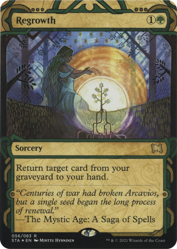 Regrowth Foil Etched 56 (Strixhaven: Mystical Archives)  - Foil | Good Games Adelaide SA