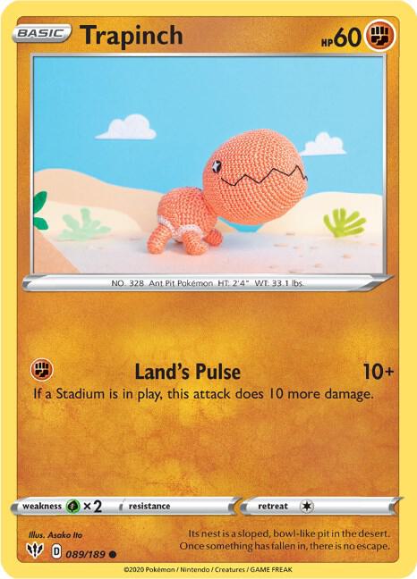 Trapinch 089/189 (SWSH03: Darkness Ablaze)  | Good Games Adelaide SA