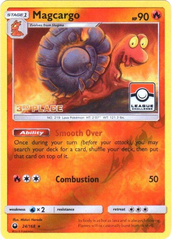 Magcargo 24 168 Pokemon League 3rd Place 024/168 (League & Championship Cards)  - Reverse Holofoil | Good Games Adelaide SA
