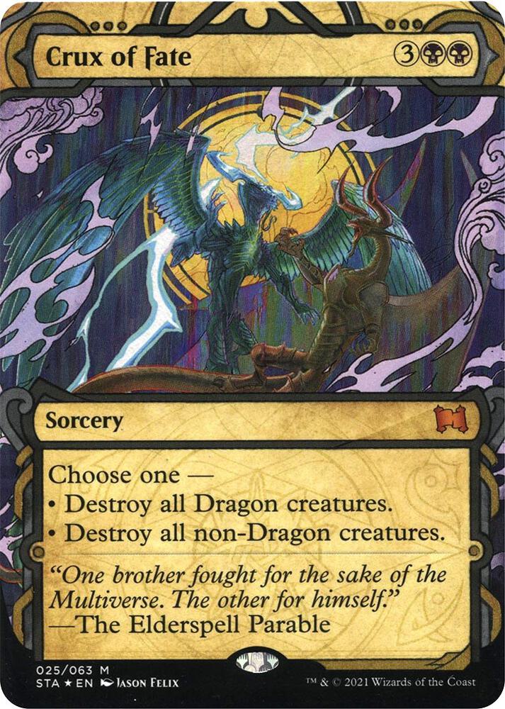 Crux of Fate Foil Etched 25 (Strixhaven: Mystical Archives)  - Foil | Good Games Adelaide SA