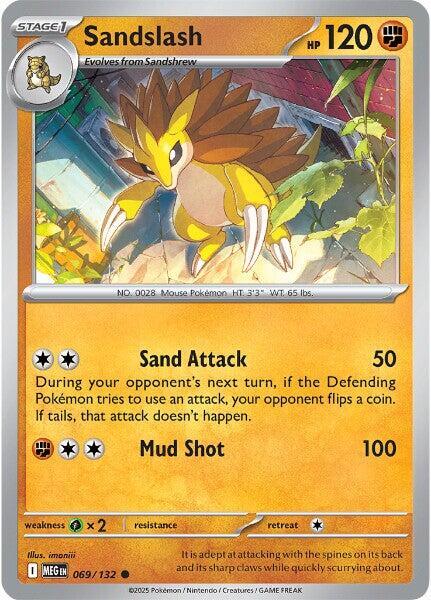Sandslash 069/132 (ME01: Mega Evolution)  | Good Games Adelaide SA
