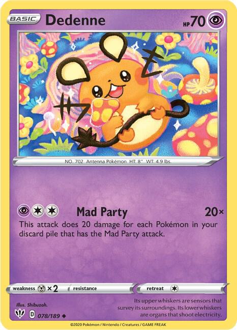 Dedenne 078/189 (SWSH03: Darkness Ablaze)  | Good Games Adelaide SA
