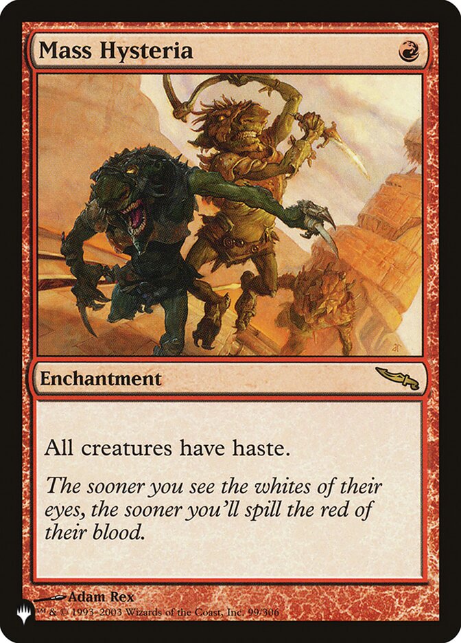 Mass Hysteria 99/306 (The List Reprints)  | Good Games Adelaide SA