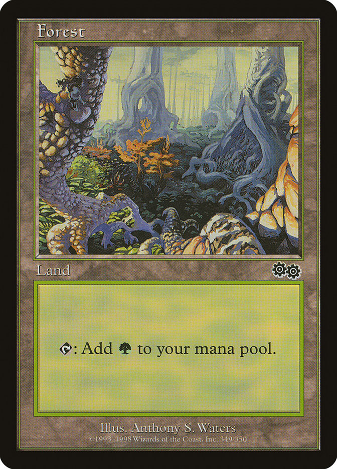 Forest 349 349 (Urza's Saga)  | Good Games Adelaide SA