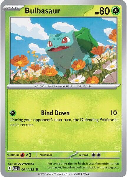 Bulbasaur 001/132 (ME01: Mega Evolution)  | Good Games Adelaide SA