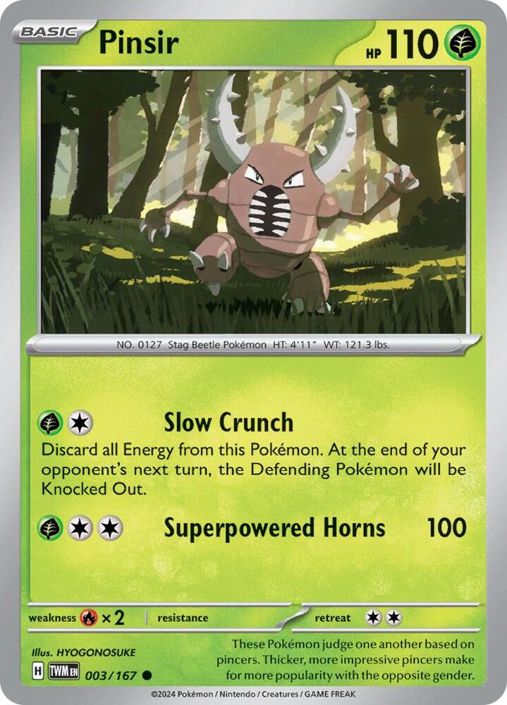 Pinsir 003/167 (SV06: Twilight Masquerade)  | Good Games Adelaide SA