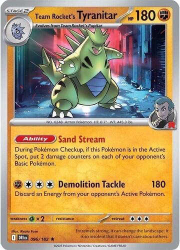 Team Rocket's Tyranitar 096/182 (Deck Exclusives)  | Good Games Adelaide SA