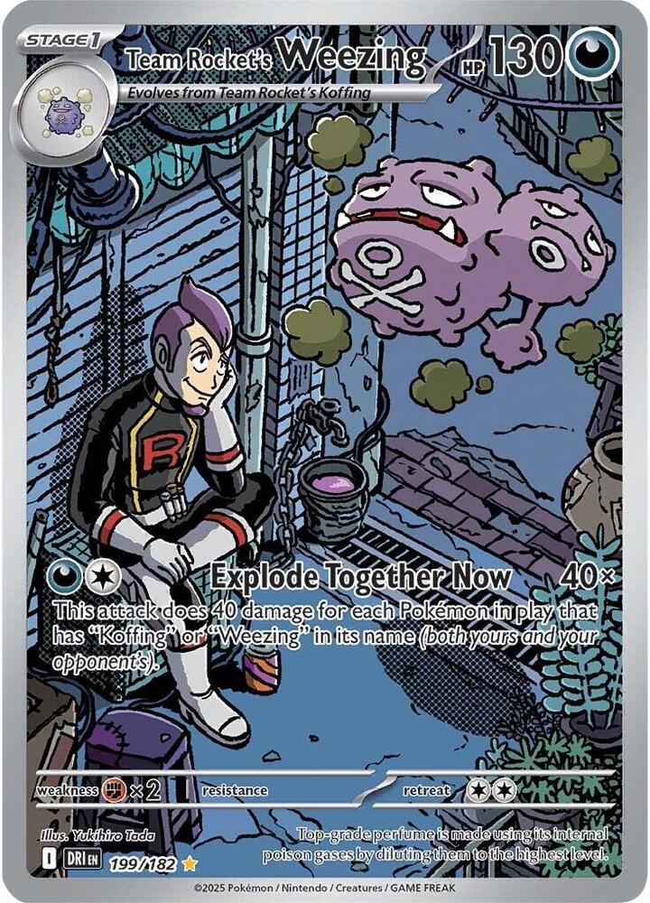 Team Rocket's Weezing 199/182 (SV10: Destined Rivals)  - Holofoil | Good Games Adelaide SA