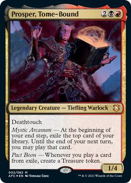 Prosper Tome Bound Display Commander Thick Stock 2 (Commander: Adventures in the Forgotten Realms)  - Foil | Good Games Adelaide SA