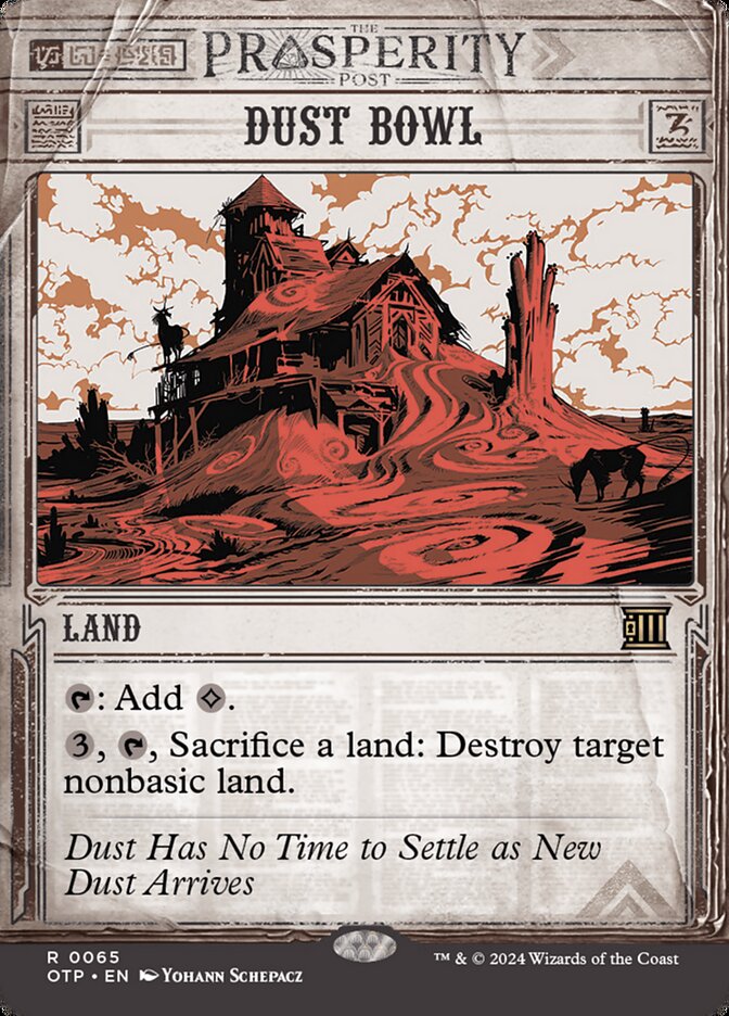 Dust Bowl 65 (Outlaws of Thunder Junction: Breaking News)  - Foil | Good Games Adelaide SA